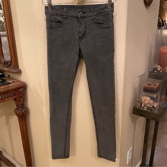 CHEAP MONDAY Women Gray Stretchy Skinny Jeans Size 25 - Picture 1 of 8